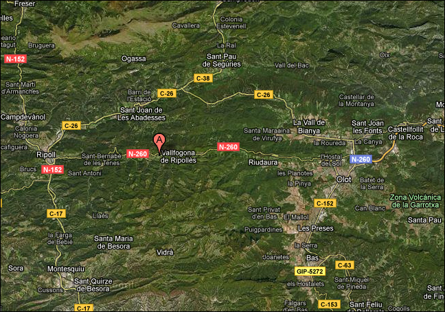 mapa vallfogona